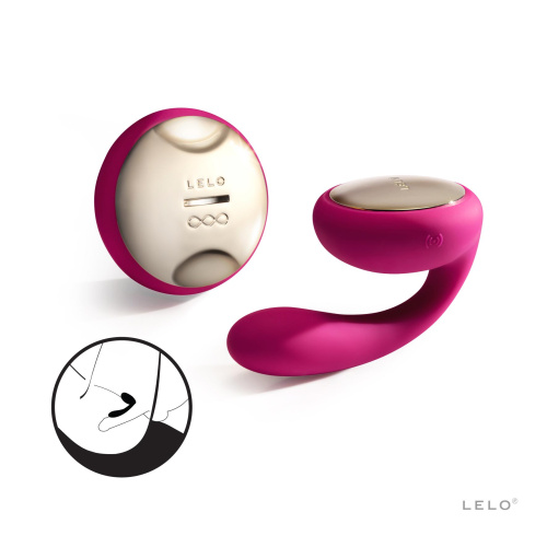 Lelo Ida - Вибромассажер для пары, 9х1.9 см (розовый) - sex-shop.ua